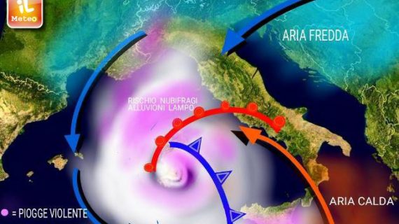 Previsioni meteo, super ciclone Medicane nel Mediterrano: “Un uragano, prima volta nella storia”.