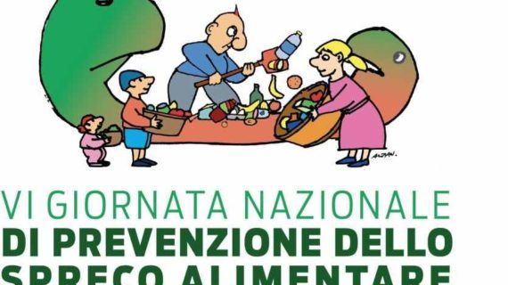 Si celebra oggi (5 febbraio 2019) la sesta giornata contro lo spreco alimentare !