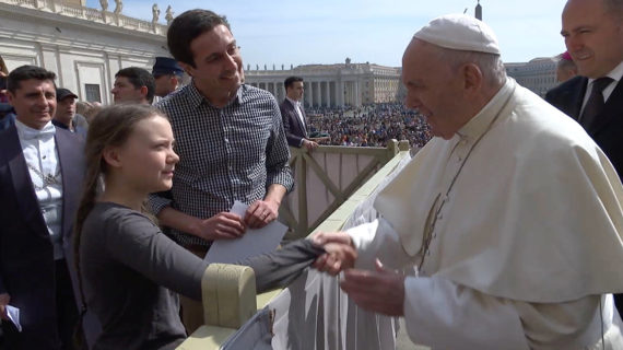 Forte polemica del sindacalista abruzzese FRANCO CAPANNA contro il giornale LIBERO per come ha trattato giornalisticamente l’incontro tra Papa Francesco e Greta.