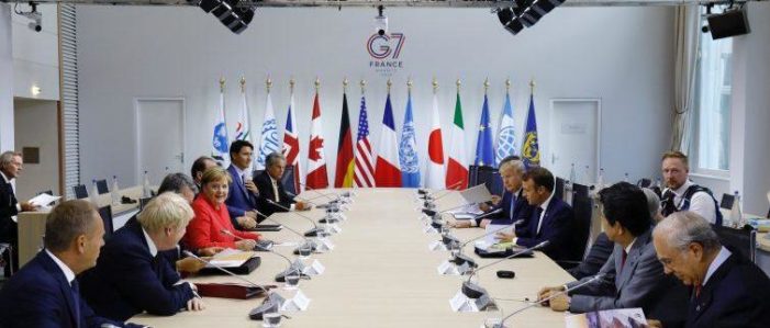 SI E’ CHIUSO POSITIVAMENTE IL VERTICE DEL G7 SVOLTOSI A BIARRITZ.