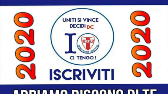 Solo con la Democrazia Cristiana potremo riavere in Italia equità sociale, progresso civile ed economico e vera democrazia !