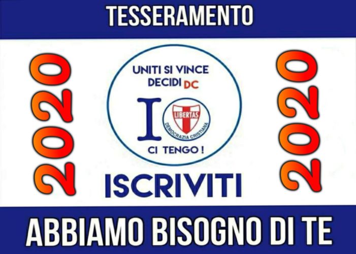 Solo con la Democrazia Cristiana potremo riavere in Italia equità sociale, progresso civile ed economico e vera democrazia !