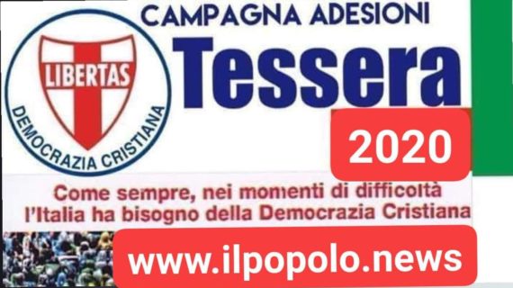 COME SEMPRE, NEI MOMENTI DI DIFFICOLTA’, L’ITALIA HA BISOGNO DELLA DEMOCRAZIA CRISTIANA !