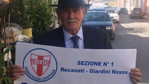 Il Vice-Segretario elettorale nazionale D.C. Giuseppe Sinatra impegnato a favore del partito dello scudocrociato: domenica prossima inaugurazione della nuova sede della D.C. a Giardini Naxos