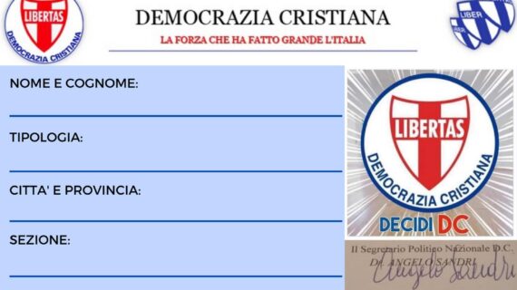 “D.C. DAY” di sabato 13 febbraio 2021 – Tutto il Movimento giovanile D.C. si mobilita a sostegno del partito dello scudeocrociato: DECIDI D.C. !