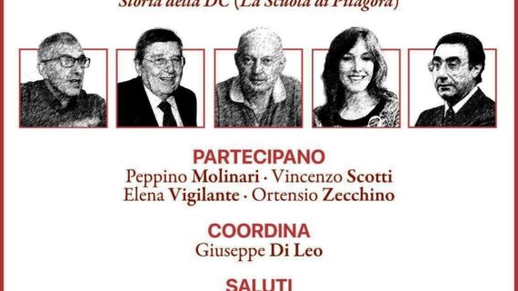 QUEST’OGGI (GIOVEDI’ 16 MARZO 2023 – ORE 17.30) INTERESSANTE CONVEGNO AL PALAZZO DELLA CULTURA DI POTENZA INTITOLATO “LA REPUBBLICA DEI DEMOCRISTIANI”.