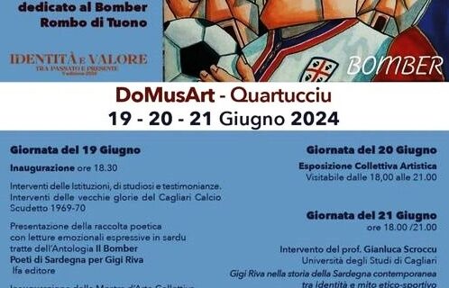 LA PARTECIPAZIONE DI ANTONELLO PILUDU (DEMOCRAZIA CRISTIANA SARDEGNA) ALLA MANIFESTAZIONE PER RICORDARE LA FIGURA DI GIGI RIVA (A QUARTUCCIU /CA)