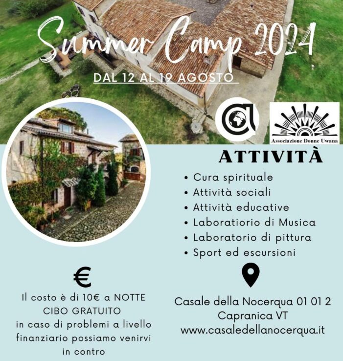 POSITIVAMENTE IN CORSO DI SVOLGIMENTO IL “SUMMER CAMP 2024” IN QUEL DI CAPRANICA (PROVINCIA DI VITERBO).