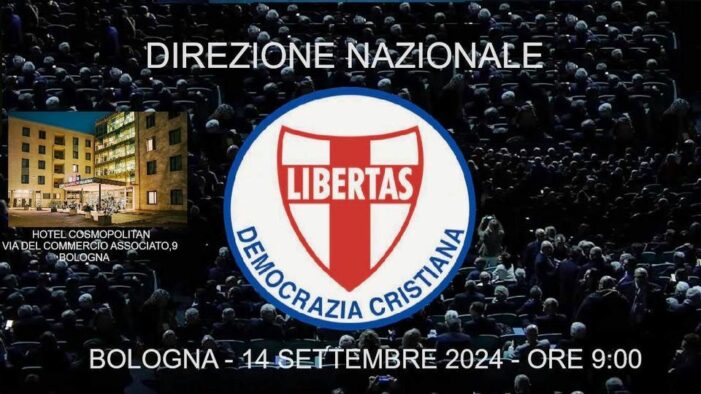 BIAGIO PASSARO (SEGRETARIO ELETTORALE NAZIONALE D.C.): LA DEMOCRAZIA CRISTIANA DELL’EMILIA ROMAGNA SCENDE IN CAMPO IN VISTA DELLE PROSSIME ELEZIONI REGIONALI 2024 !