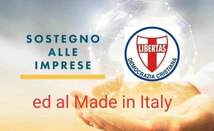 IL DIPARTIMENTO ATTIVITA’ ECONOMICO PRODUTTIVE DELLA DEMOCRAZIA CRISTIANA SCENDE IN CAMPO CONTRO GLI ABUSI DEI POTERI FORTI AI DANNI DELLE PICCOLE E MEDIE IMPRESE