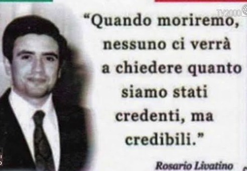 CONTINUANO LE TANTE INIZIATIVE PER FARE MEMORIA DEL BEATO GIUDICE ROSARIO ANGELO LIVATINO !