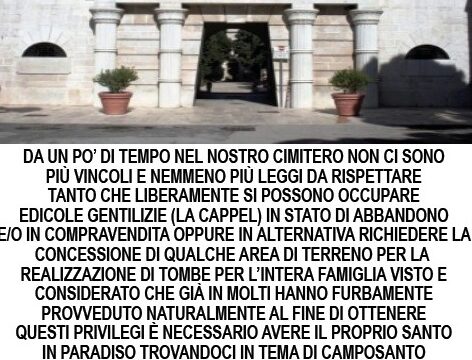 LA DEMOCRAZIA CRISTIANA TRANESE SCENDE IN CAMPO CONTRO L’AMMINISTRAZIONE COMUNALE DI CENTRO SINISTRA CHE GUIDA ATTUALMENTE LA CITTA’ DI TRANI !  